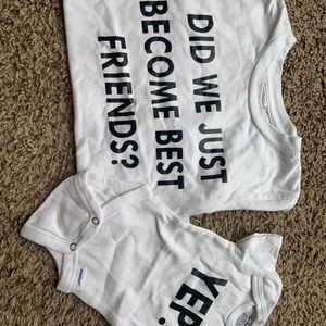 Matching sibling best friend shirts